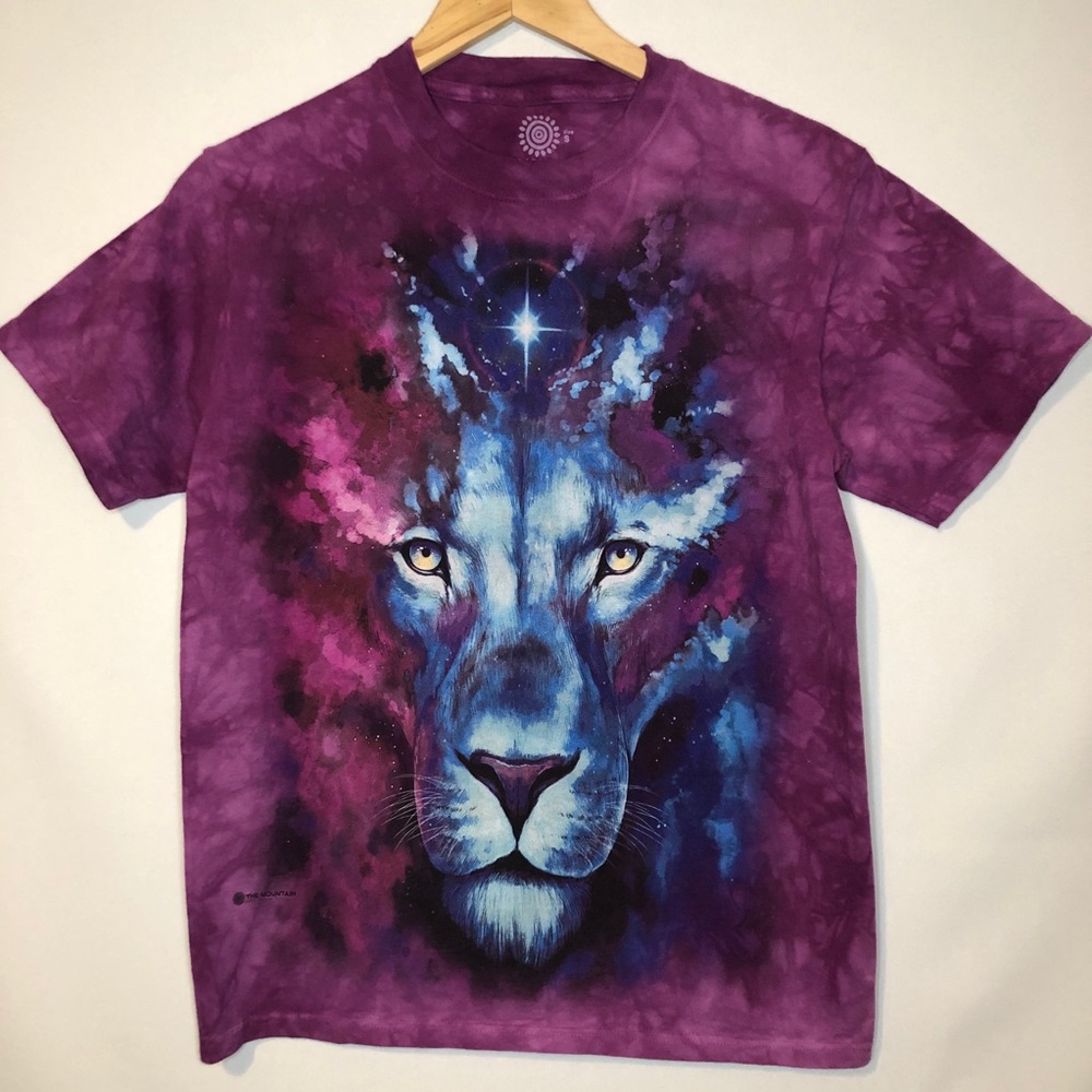 The Mountain Tye Die Shirt  Lion Purple Size Small